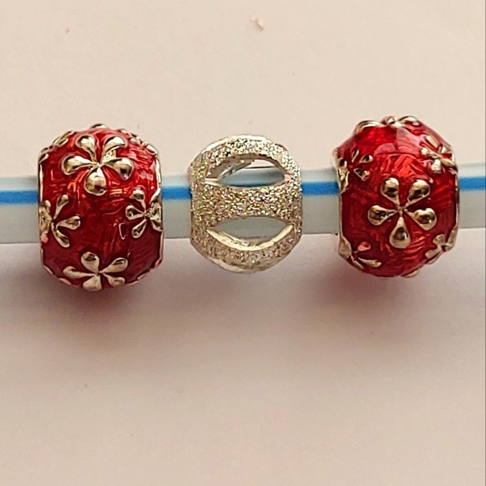 3 Christmas Charms for Pandora like Bracelet